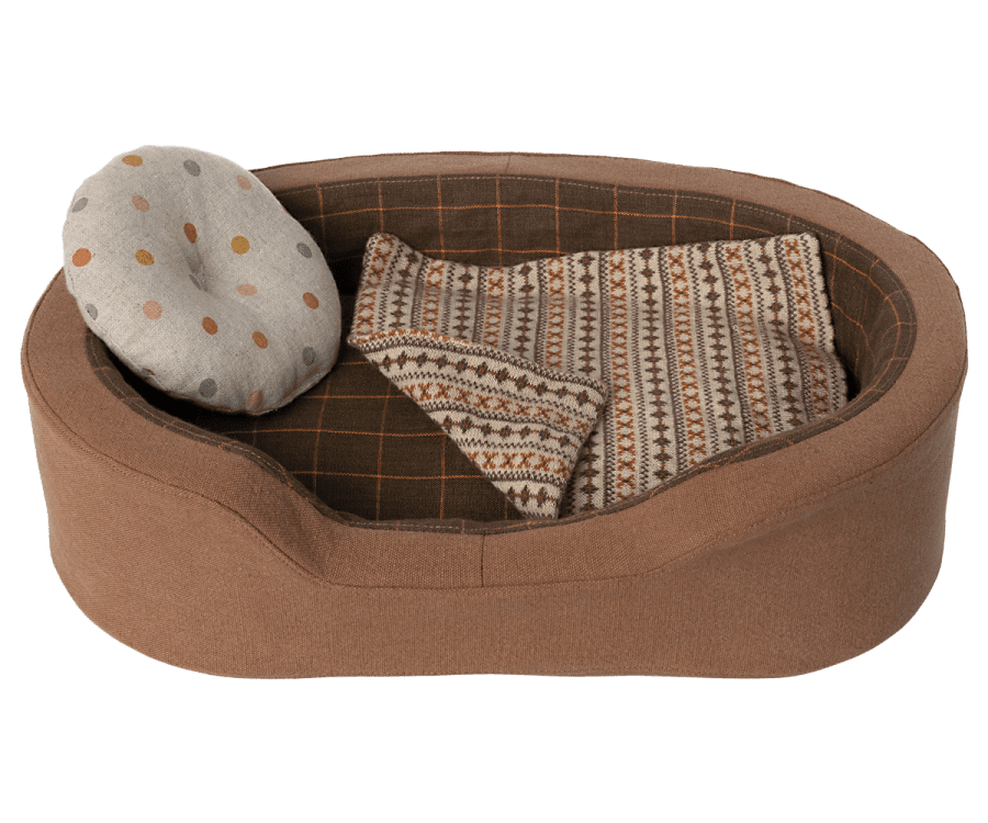 Maileg Dog basket Brown